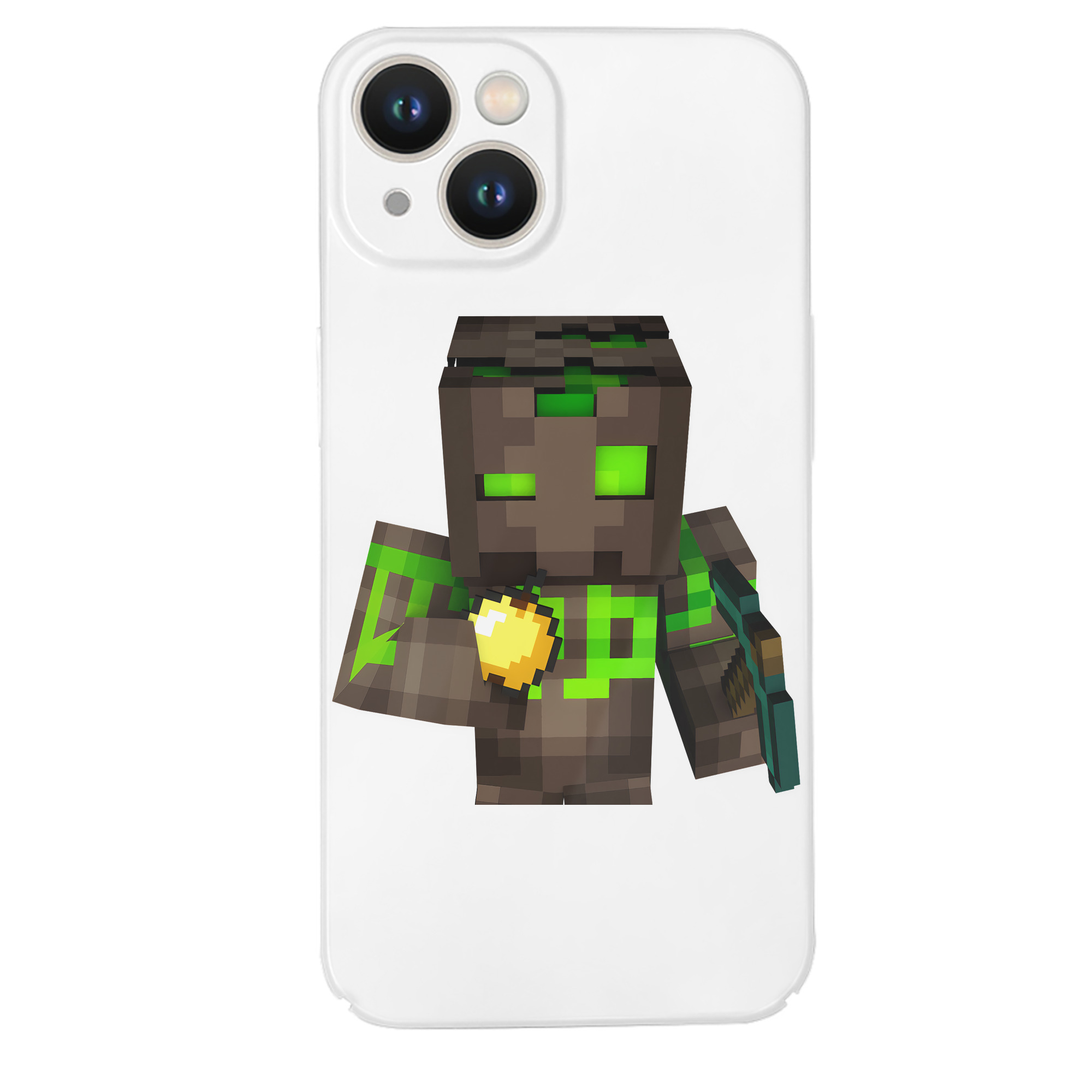 （画像用） マインクラフト ブロックの世界 Minecraft MC Block world 【iPhone 14シリーズ対応】ハードケース